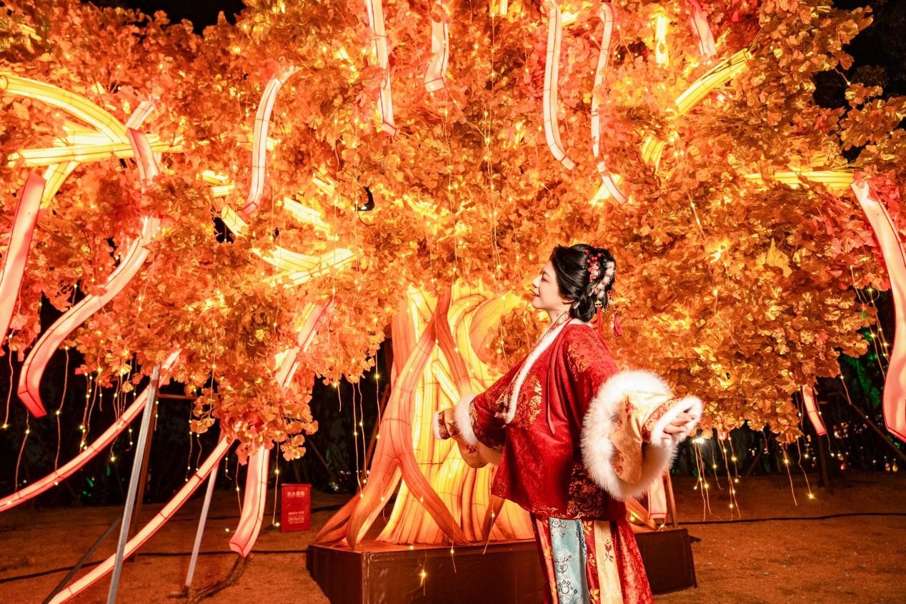 在江阴“梦回大唐”！海澜飞马千灯会璀璨开园