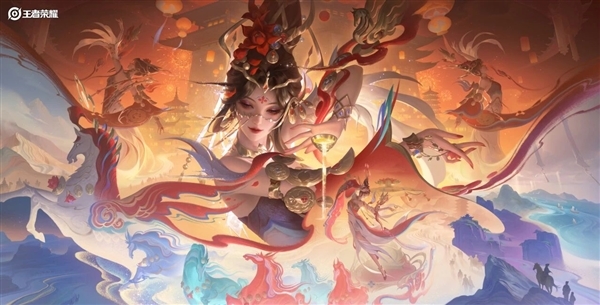 绝美盛唐风 貂蝉马年限定皮肤官宣:大招重现万里山河图