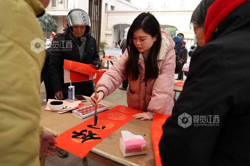江西新余：小年社区年味浓（图）