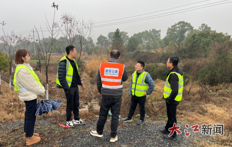 渝水：S221线付家圩至加山段一级公路改建项目开展竣工检测