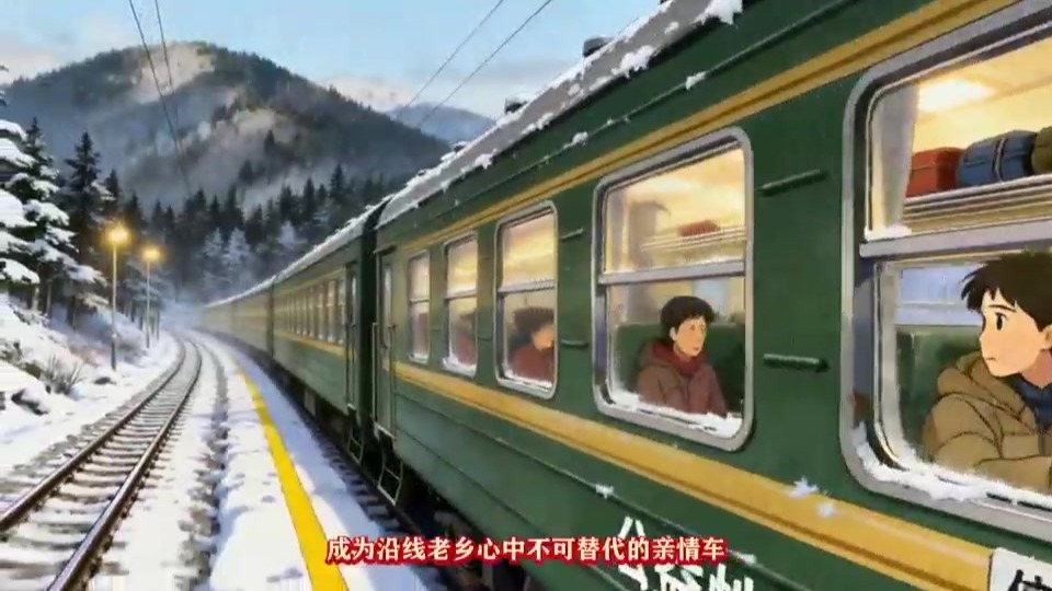 好评中国|AI创意动画：慢慢的火车，满满的温情