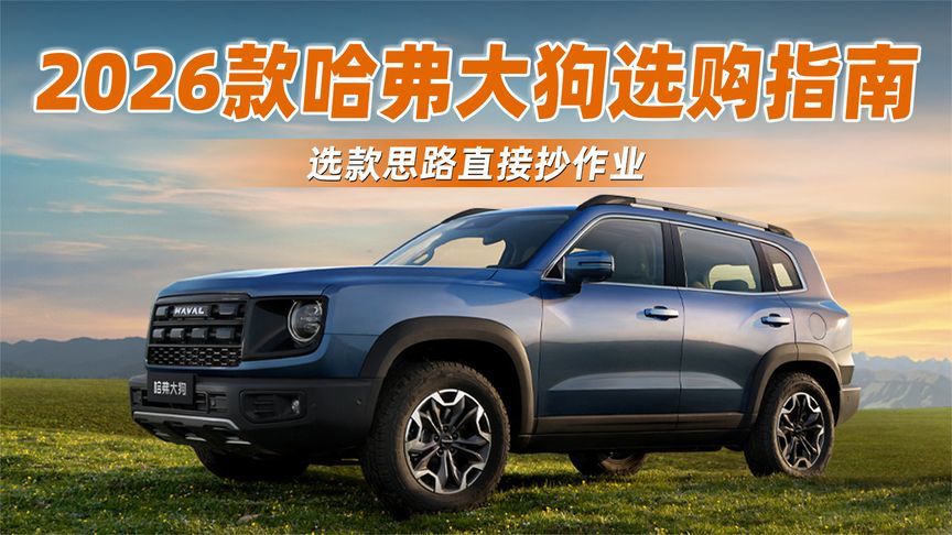 2026款哈弗大狗选购指南，选款思路直接抄作业