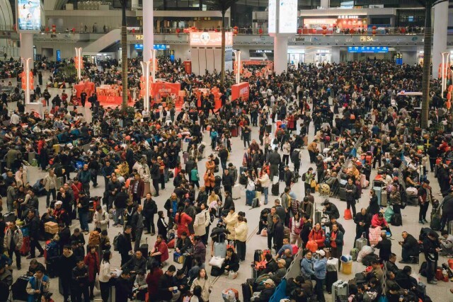 （春运期间的高铁站。通讯员供图）