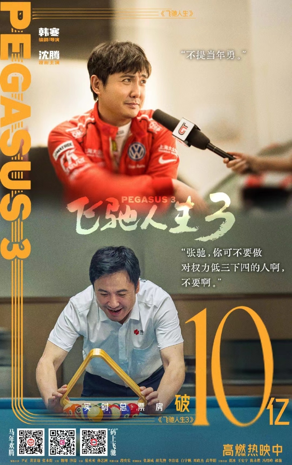 两天票房突破10亿！《飞驰人生3》凭什么稳坐春节档首选？