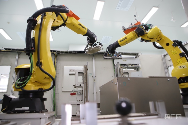 未势能源生产车间（央广网见习记者 张润 摄）