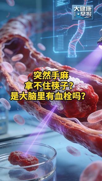 突然手麻拿不住筷子？是大脑里有血栓吗？