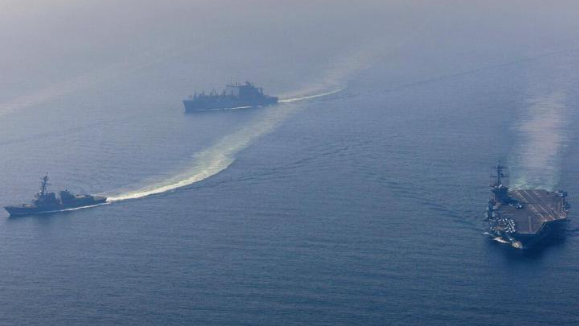 谈判前夕，伊朗革命卫队海军举行大规模海上演习