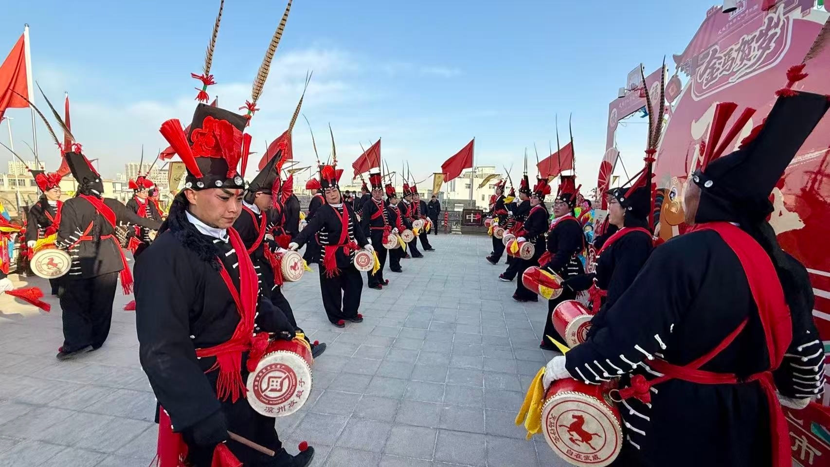 非遗项目展演（武威市融媒体中心供图）