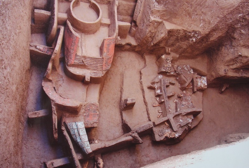 马家塬遗址墓葬及车辆