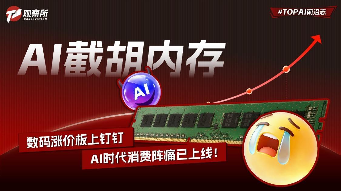 数码涨价板上钉钉，AI时代消费阵痛已上线