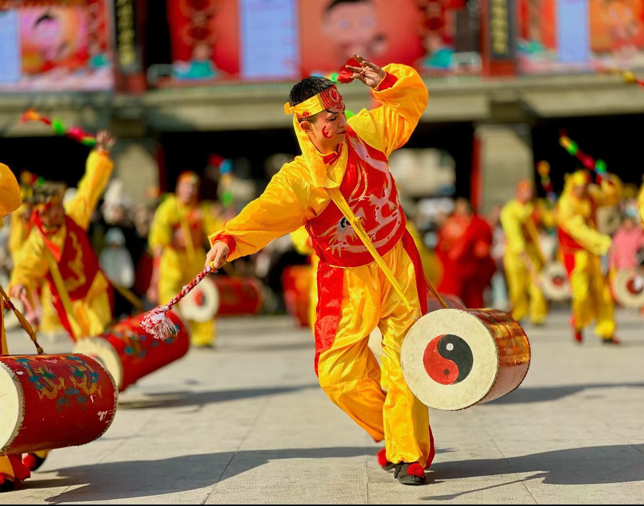 兰州老街社火巡游图