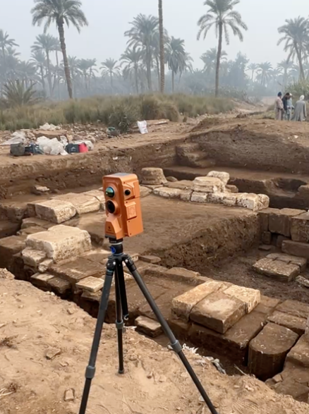 ▲全国产三维扫描装备“文保一号”工作现场