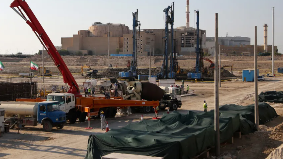 2019年11月10日，伊朗布什尔核电站施工现场。