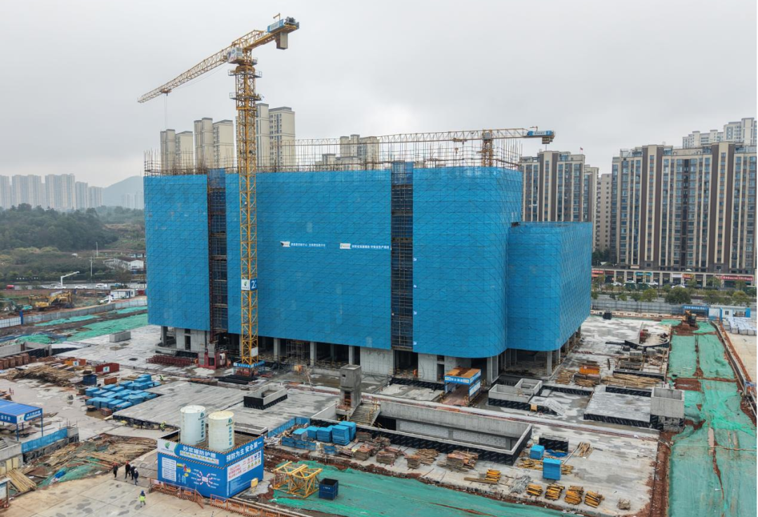 ▲萍乡市儿童医院项目建设现场图