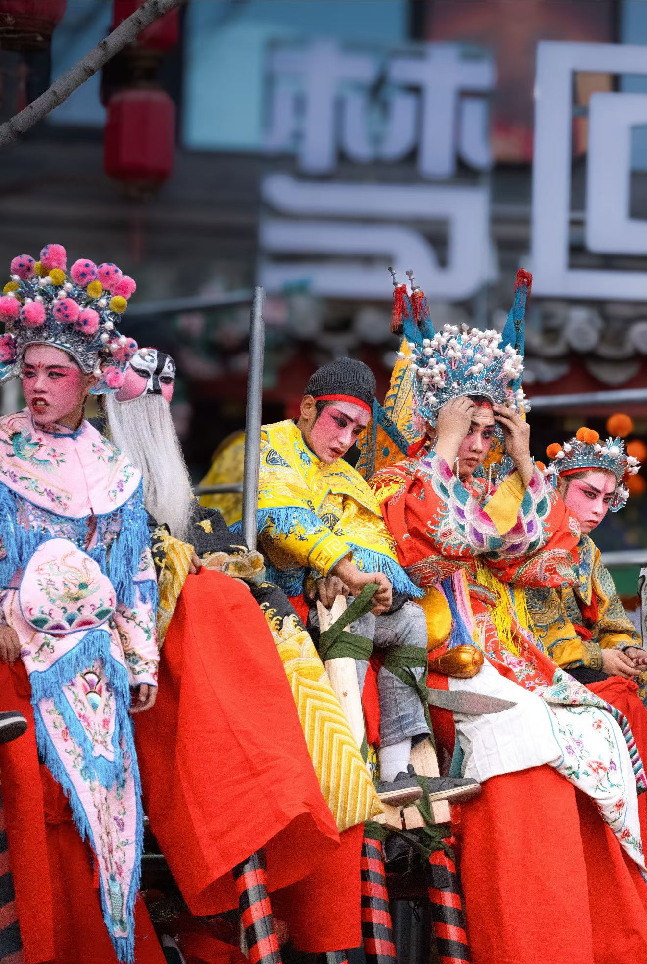 兰州老街社火巡游图