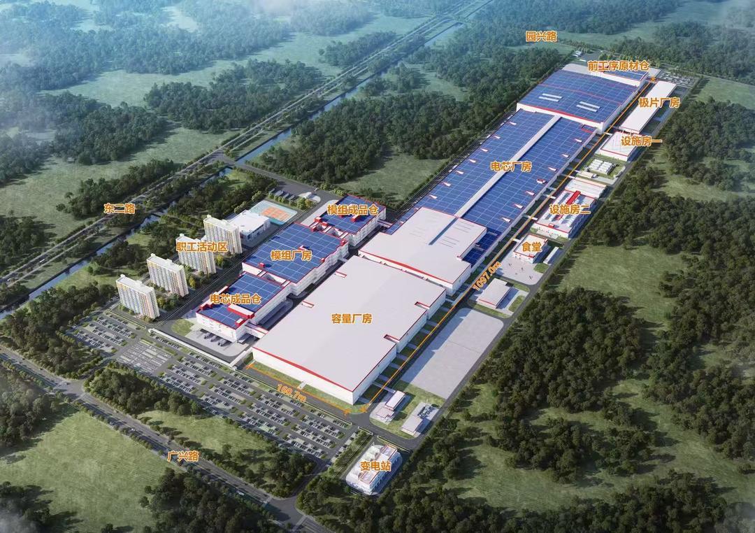 （宁德时代一期项目规划图）