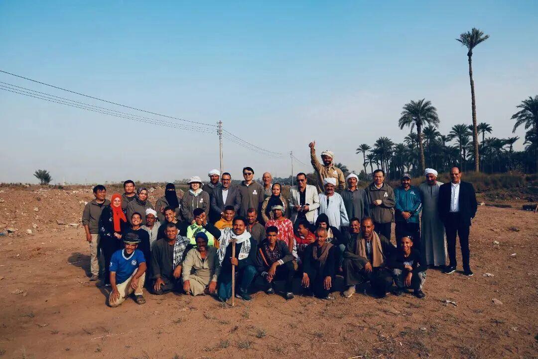 ▲中埃联合考古工作队队员