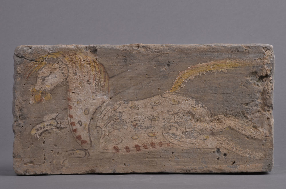 西晋神马画像砖　新华社发