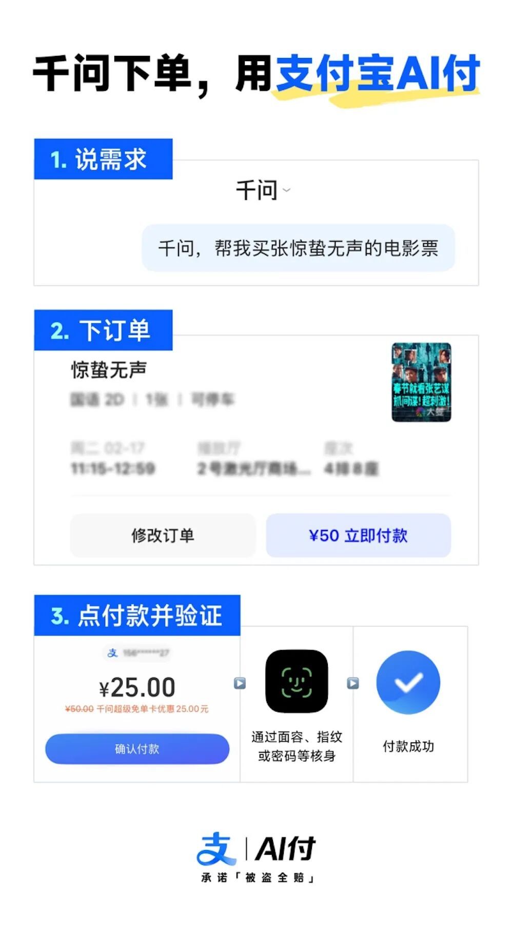 AI时代的“支付宝”如期到来:AI付用户过1亿