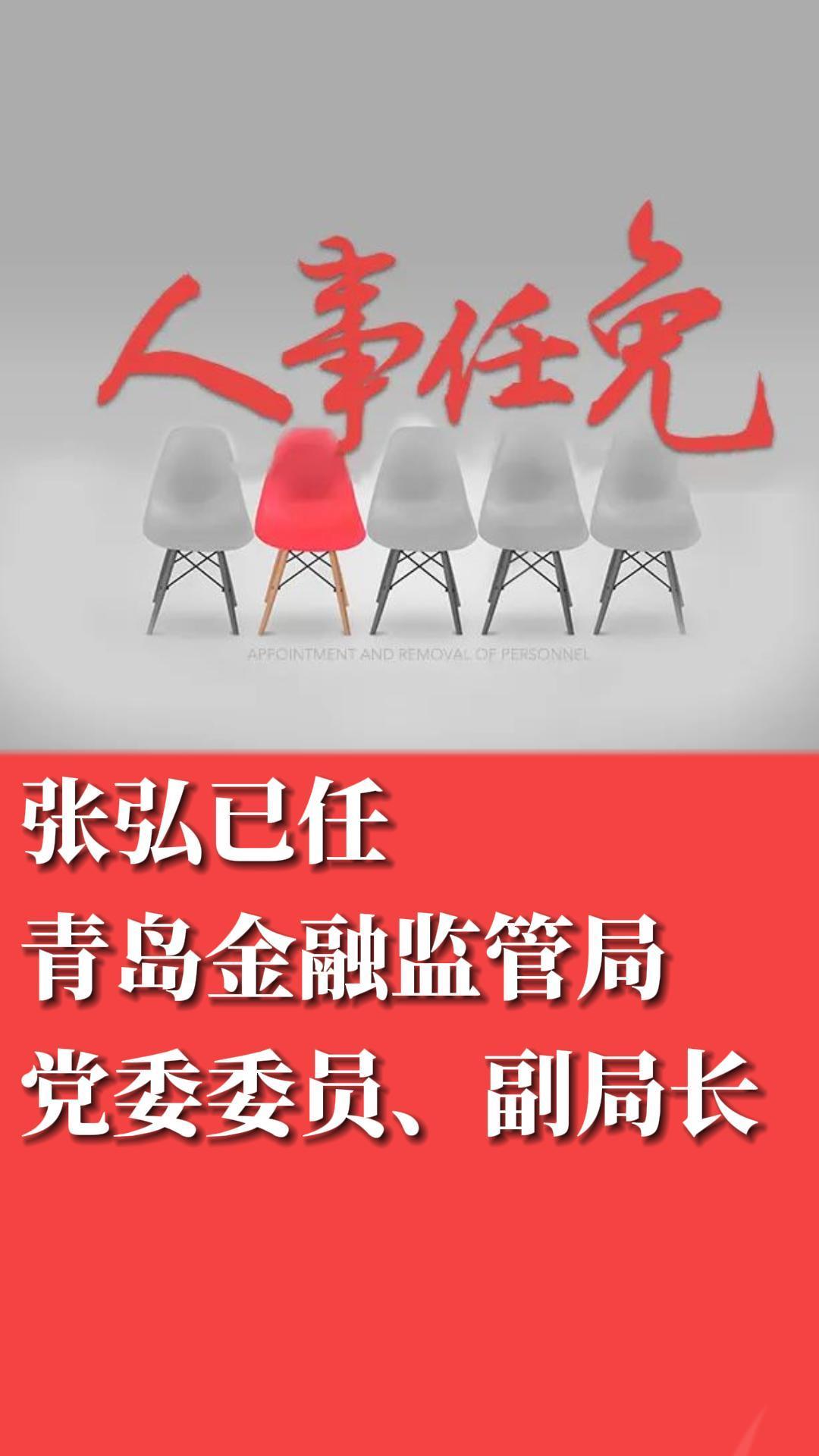 张弘已任青岛金融监管局党委委员、副局长