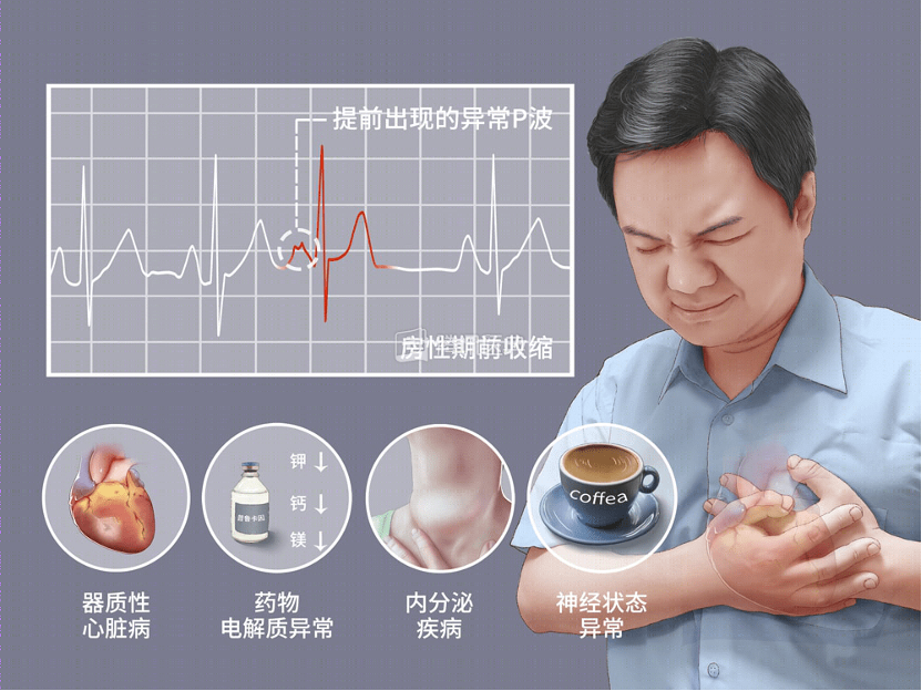 (房性早搏 来源:腾讯医典)