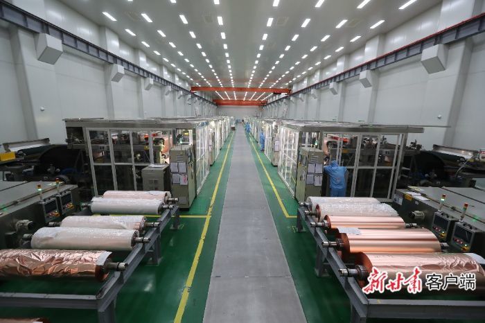 金川铜贵公司铜箔分厂生产车间