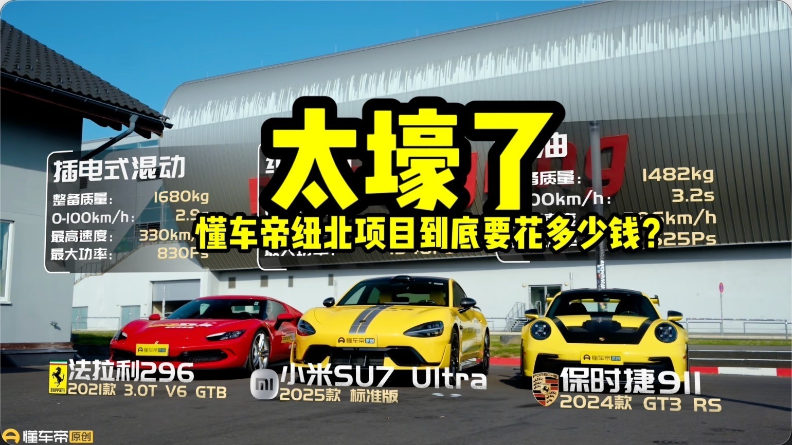 中国性能车挑战纽北，懂车帝到底要花多少钱？