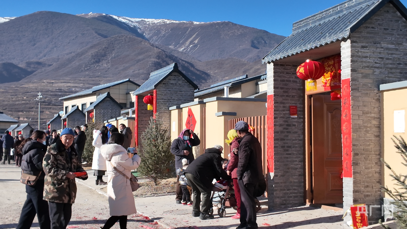旧庄沟村安置点一景(央广网记者 魏晋雪 摄)