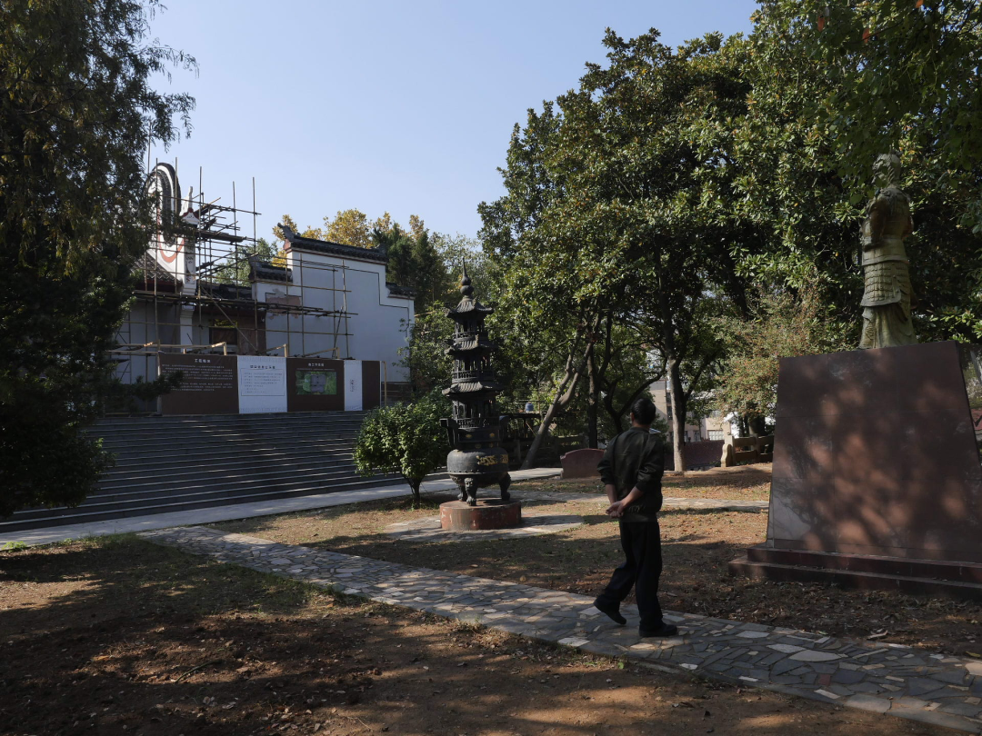 株洲渌口,维护中的伏波庙。