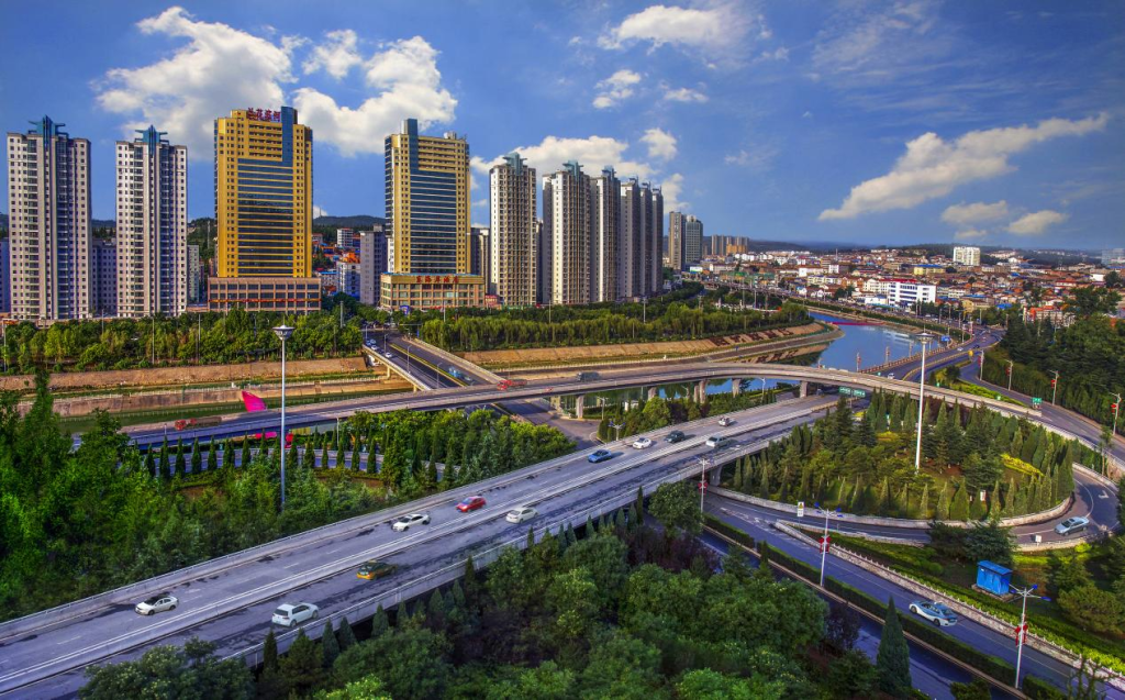 山西省阳城县城一角