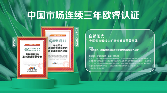 智塑未来, 自然阳光2025年权威认证与科研成果双丰收