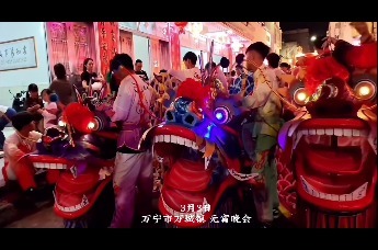 万人空巷!万宁万城镇元宵会巡游！