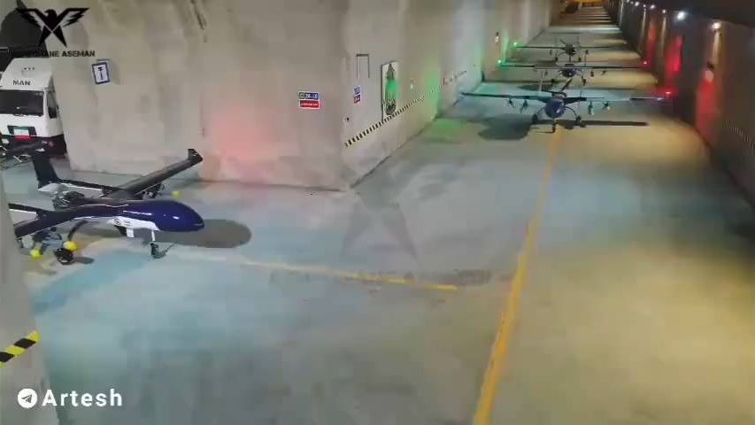 伊朗的无人机均存放在地下或山洞中