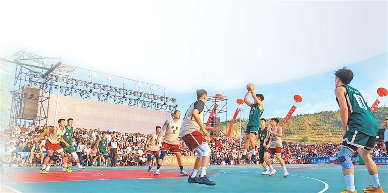 通渭县第三届和美乡村篮球邀请赛(村BA)精彩纷呈 新甘肃·甘肃日报通讯员 陈佰万