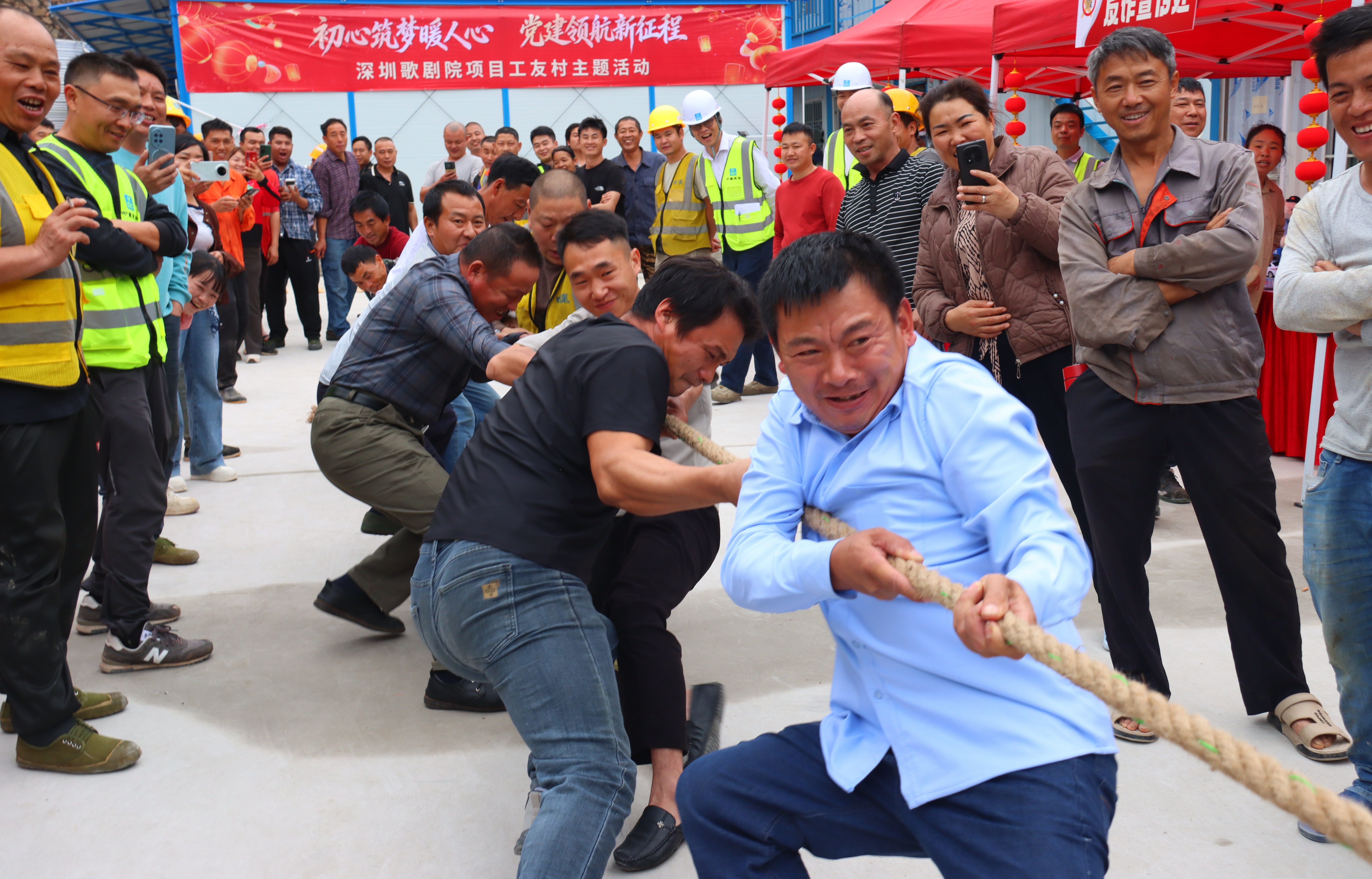 打造暖心家园！这个元宵中建科工深圳歌剧院项目工友村充满了欢声笑语