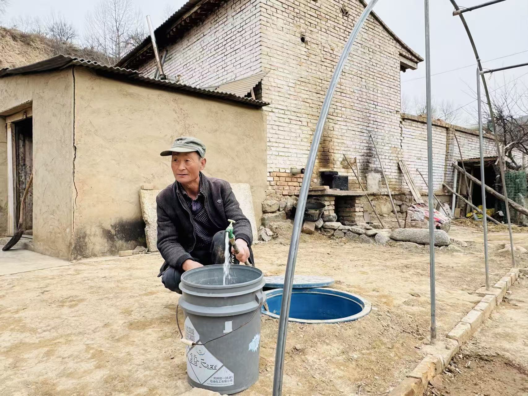 自来水通到了吴庆安家门口