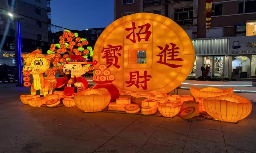 步行街花灯