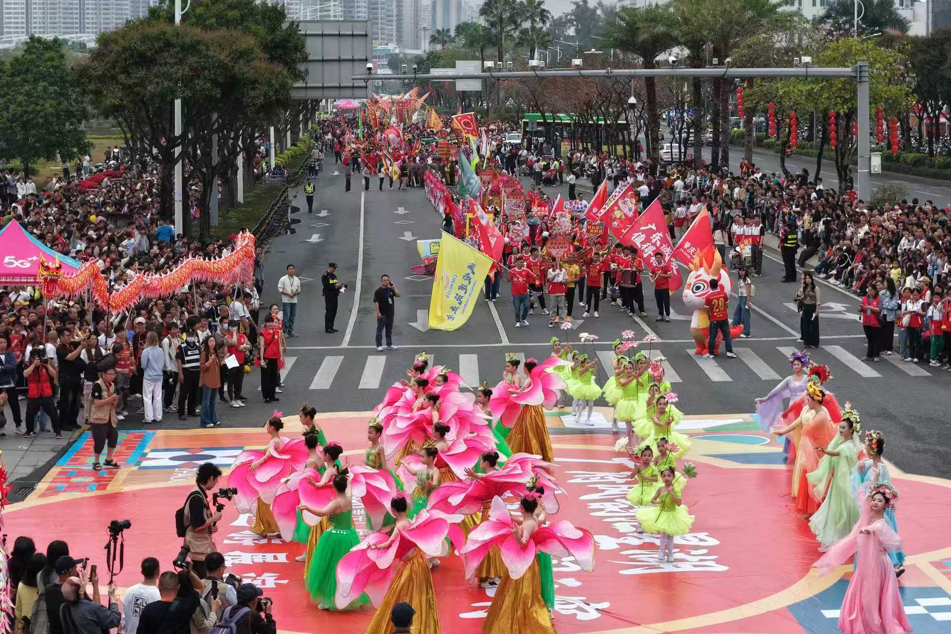 图：“广府风韵汇星湖 多彩非遗闹元宵”2026肇庆广府文化庙会非遗巡游活动