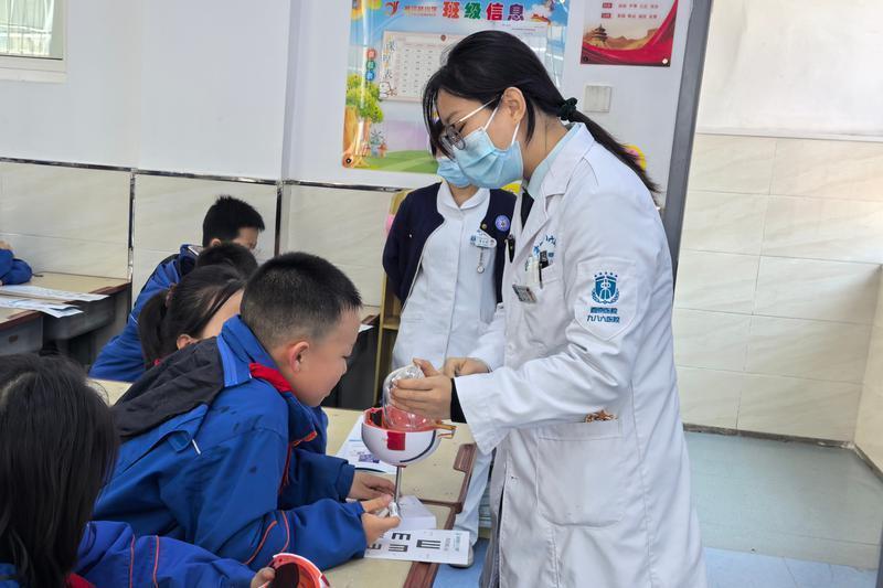 碑林区雁塔路小学健康主题“开学第一课”。（学校供图）