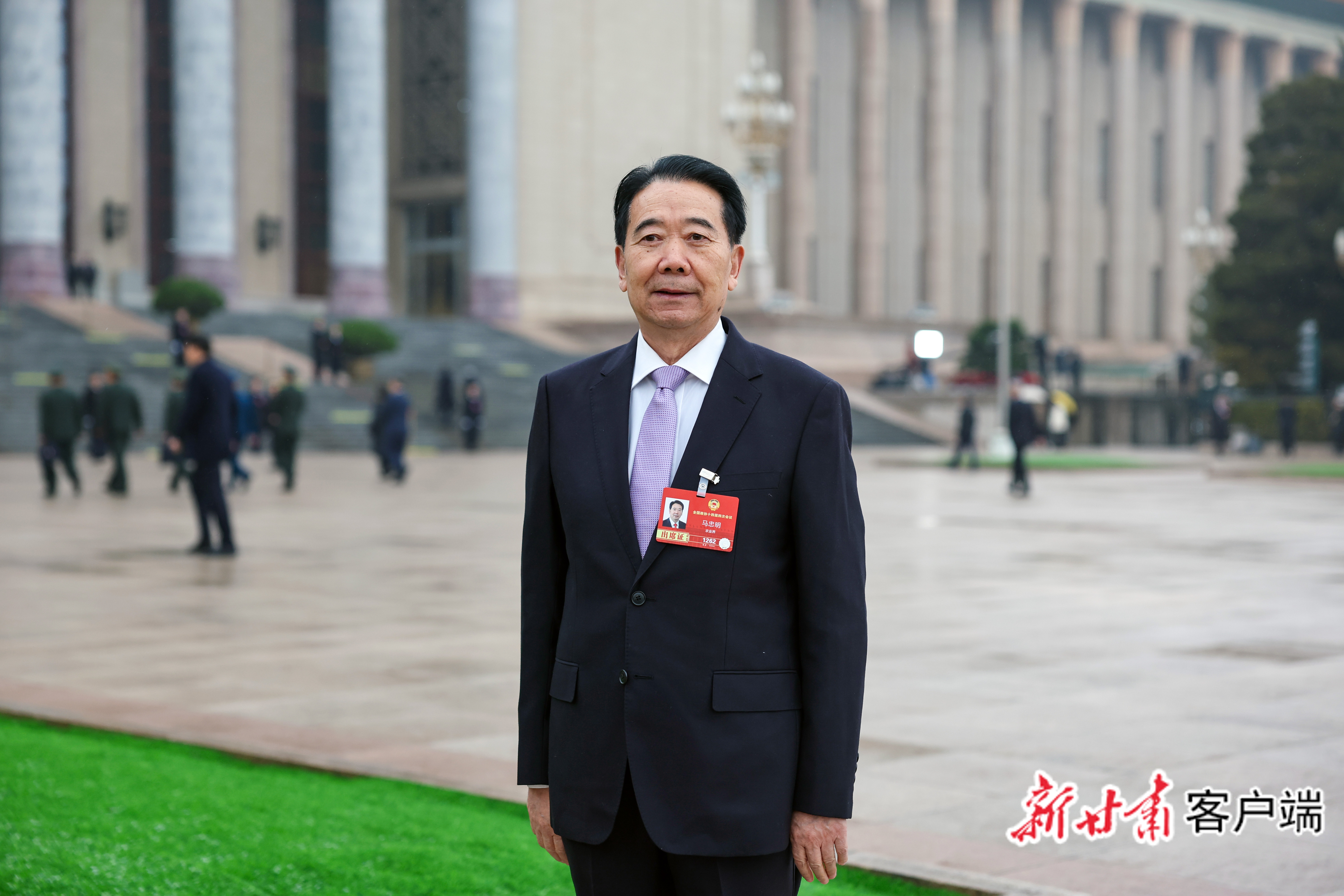 全国政协委员、甘肃省农业科学院原院长马忠明 新甘肃·甘肃日报记者 冯乐凯 摄