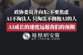 政协委员齐向东：不要焦虑，AI不淘汰人，只淘汰不拥抱AI的人