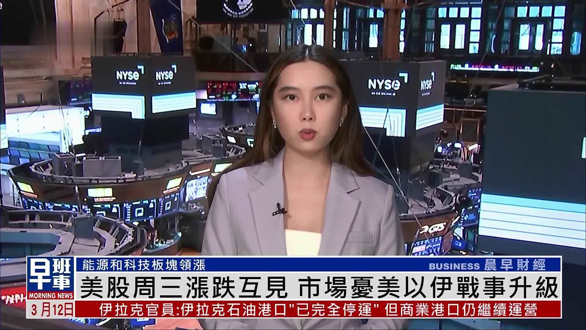 美股收盘｜美股周三涨跌互见 市场忧美以伊战事升级