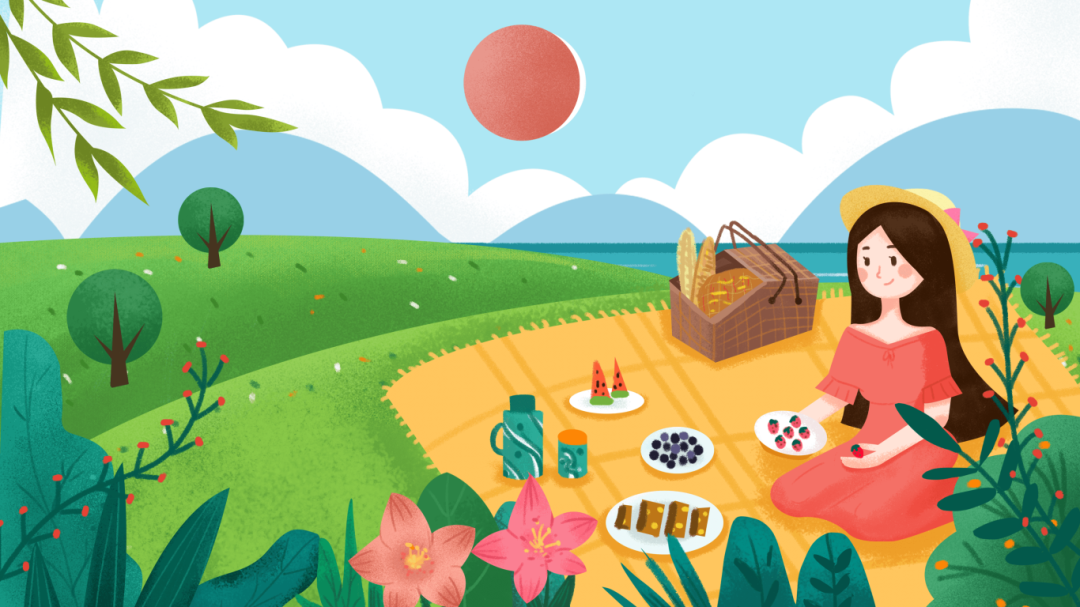 千库网_清明节肌理风格女孩踏青春游绿色野餐_插画编号30514.jpg