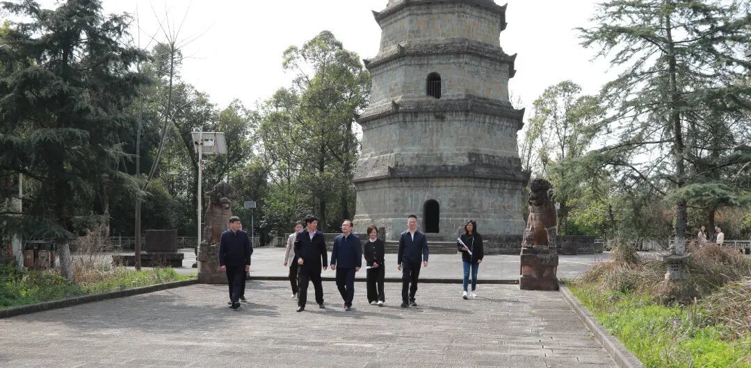 3月13日,文峰塔,周恩海实地察看其保护现状及周边环境。.jpg