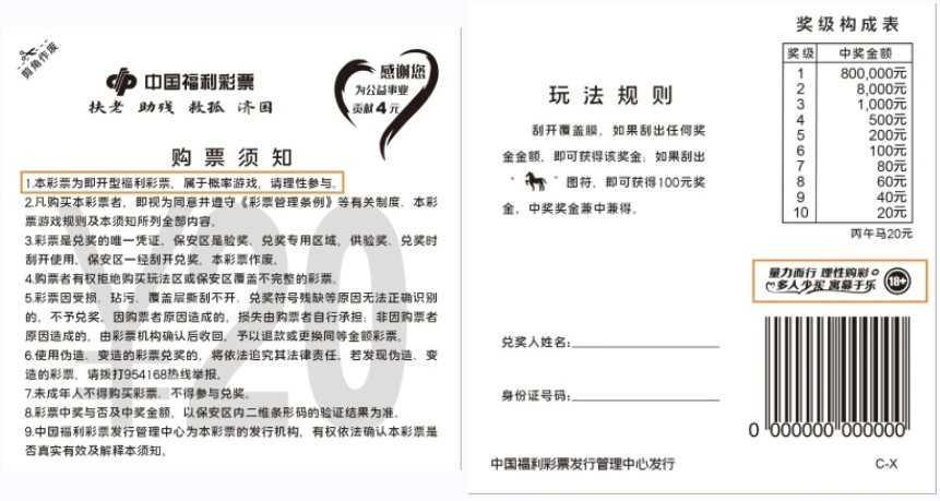 读懂刮刮乐购票须知