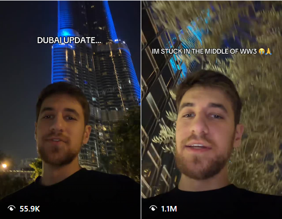 魔幻一幕：迪拜网红大军在奢华酒店直播战争