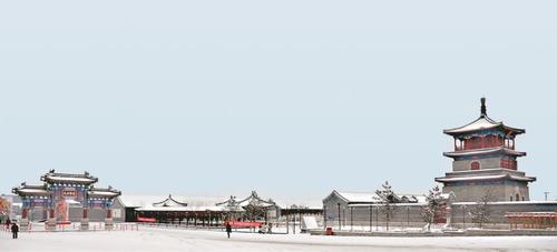 雪落胜芳。 马万志摄