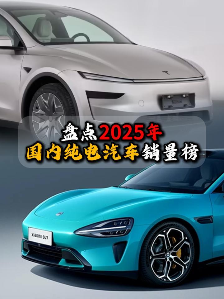 盘点2025年国内纯电汽车销量榜