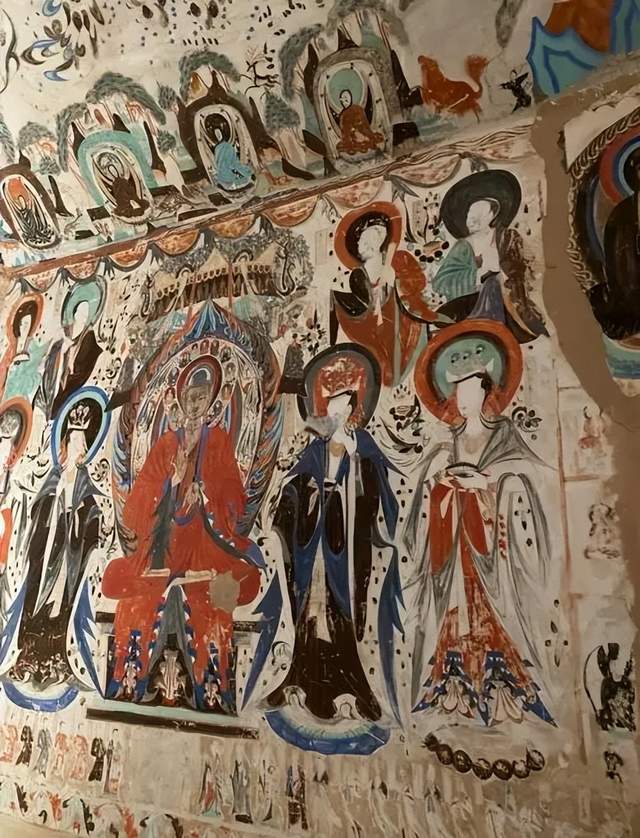 莫高窟壁画局部照片