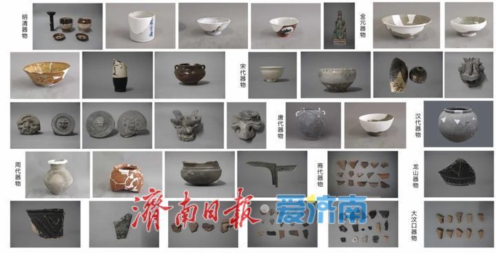 大明湖西南遗址出土的文物